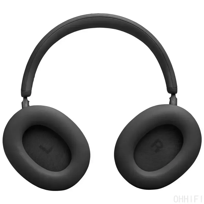 JBL Live 780NC wireless headphones in black, front view on a white background showing the oval earpads with L and R markings.
